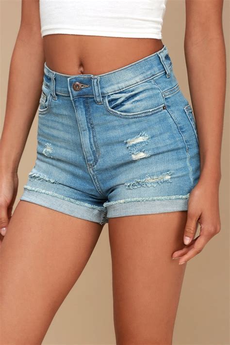 Jeans i wore in this video: Cute Shorts - High-Waisted Shorts - Denim Shorts - Lulus