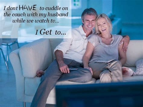 Poor husband watches as his wife is getting banged. I don't HAVE to cuddle with my husband while we watch tv ...