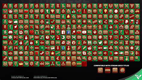 We made a bunch of free stream deck icons plus a photoshop template that you can use to create if you're not using a stream deck, we sized the icons at 256 x 256 to be compatible with hd displays. Gingerbread | Free Stream Deck Icons | Elgato Christmas Series