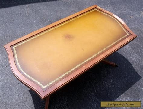 You'll have the ability to quickly sort out what fits and what does not, and make narrowing down your. Antique Vintage Mersman Leather Top Coffee Table with Gold ...