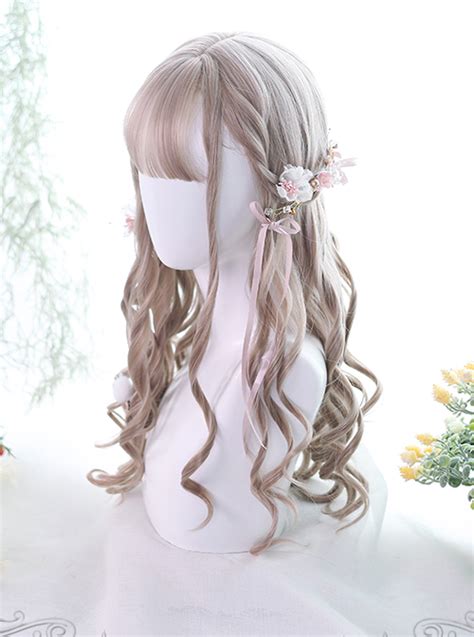 Many asian cultures drink some form of this drink. Milk Tea Color Long Curly Hair Classic Lolita Wig