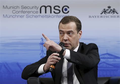 Of the president of russia. Russia's PM Dmitry Medvedev blames Nato for 'New Cold War'