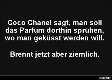 Maybe you would like to learn more about one of these? Coco Chanel sagt, man soll das Parfum dorthin sprühen ...