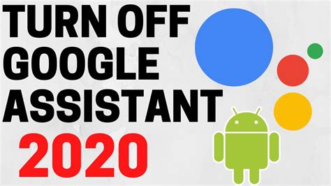 If anytime you feel like changing your mind, you can go ahead and. How to Turn Off Google Assistant on Android 2020 - Disable ...