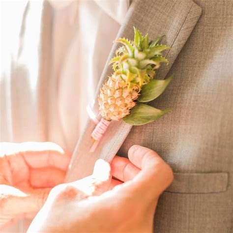 One amazing wedding cake idea that is trending is the idea of a cheese wedding cake. @everylastdetailblog mini pineapple boutonnieres ...