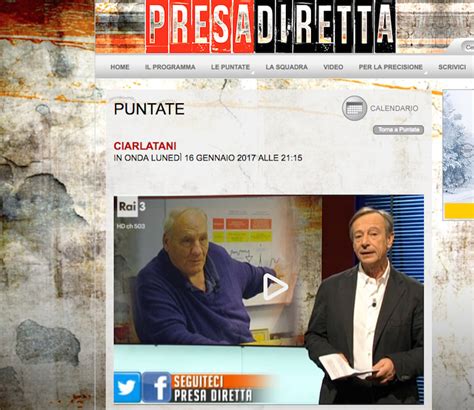 Now available radio rai 3 diretta app it free online for mobile devices smartphones and tablets. CIARLATANI della salute - RAI 3 - Presa Diretta | OMCeO ...