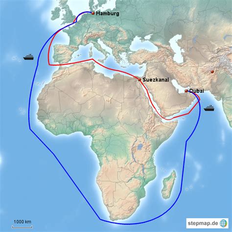 Der suezkanal ist eine der wichtigsten arterien im welthandel. Suezkanal von lori-glori - Landkarte für Deutschland