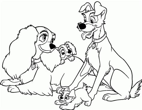 Oggi le pagine da colorare per gli adulti è molto popolari. Disney Coloring Pages To Print: Lady And The Tramp ...