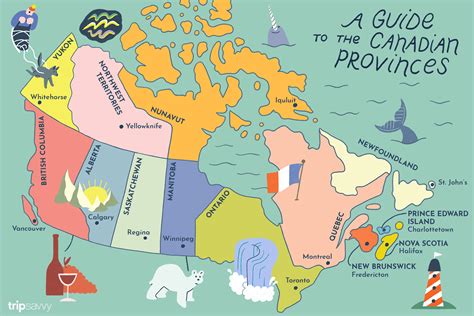 Gives additonal information about population, economy, capitals, animals and more. Guide to Canadian Provinces and Territories