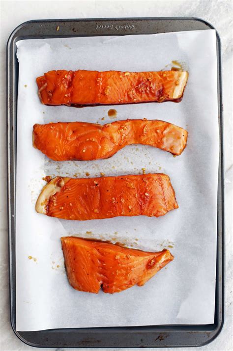 When the salmon flakes easily with a fork, it's ready. Maple-Soy Baked Salmon Recipe - Yay! For Food