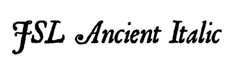 A paleographic font for cretan hieroglyphs: JSL Ancient Italic Font - free fonts download