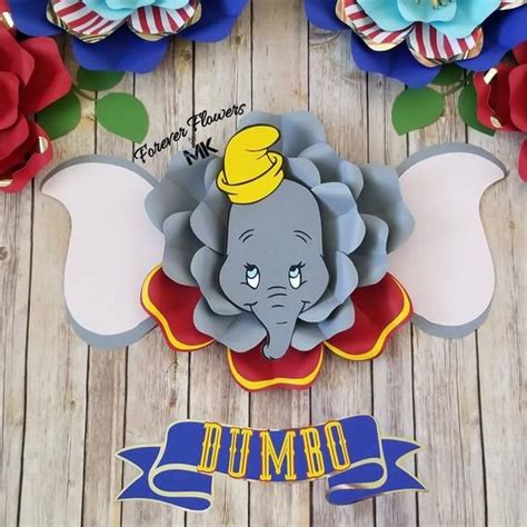 Your little one will sleep sweetly surrounded by this sweet, classic dumbo design. Dumbo Set: 9 pc Large Paper Flowers Customizable Dumbo ...