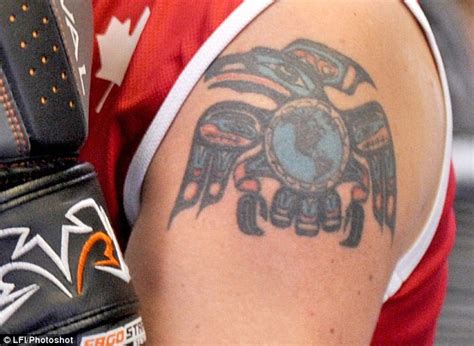 The tattoo shows the world surrounded by a raven (image: Is Canadian PM Justin Trudeau the most PC politician ...