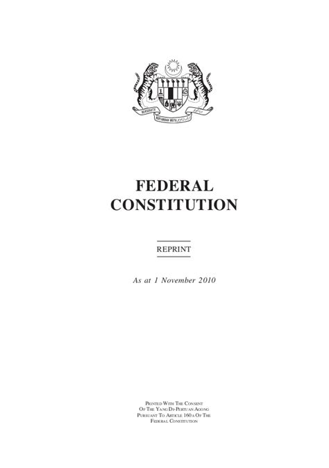 Fundamental liberties are rights and freedoms that we have as human beings. Full Text of the Constitution of Malaysia (2010 Reprint)
