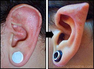 Piercings are no longer simply for the ears and tattoos seem too tame compared to some of these featured mods. Ear pointing pictures; before and after | BME: Tattoo ...