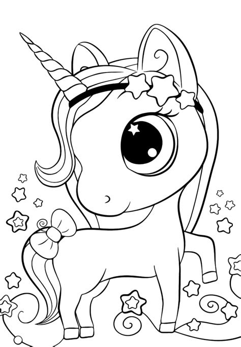 Cute kawaii adorable love cute unicorn no background. Cute unicorn coloring pages for kids | Unicorn coloring ...