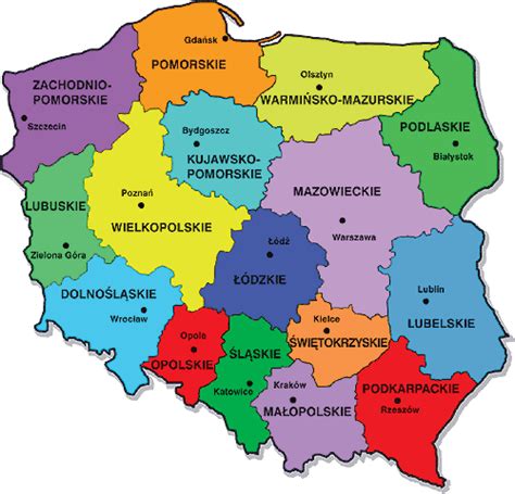 Lanzamos el nuevo mapa de polonia con su división administrativa. polska | Favorite Places & Spaces | Pinterest | Polonia ...