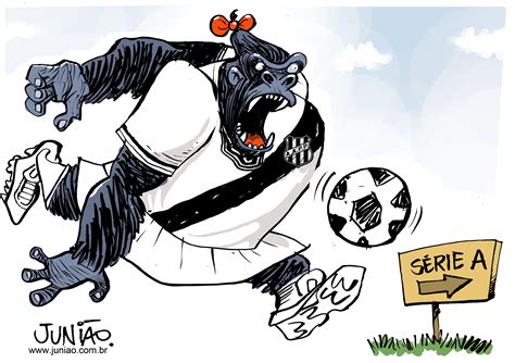 A ponte preta tem mascote novo. Charges esportivas - Junião