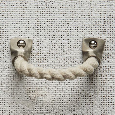 Favorite add to beach house decorative handles rope drawer pulls cabinet handles kitchen cabinet pulls coastal modern farmhouse nautical decor 3 3/4 mount. Rope + Metal Handle, Cotton - Beach Style - Cabinet And ...