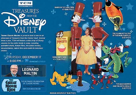 The disney vault was a term formerly used by walt disney studios home entertainment for its policy of putting home video releases of walt disney animation studios' features on moratorium. Holiday Cheer from TCM and Disney - Leonard Maltin's Movie ...