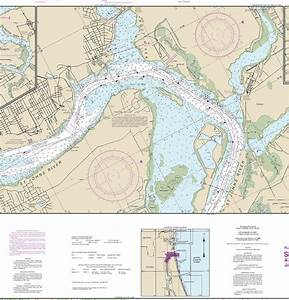 Nautical Charts Of St Johns River Atlantic Ocean To Etsy