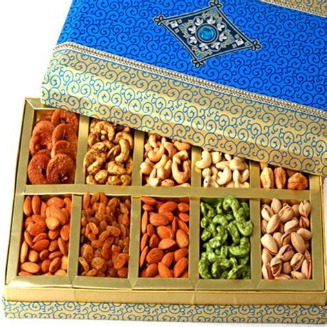 4 part dryfruits gift box with almond, kaju, kismmis, and pista style: Cardboard Rectangular Dry Fruit Gift Pack, Packaging Type ...