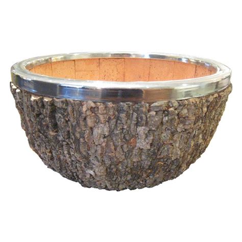 Bark is an ios app which allows you to push customed notifications to your iphone. Enormous Gabriella Crespi Bark and Chrome Center Bowl ...