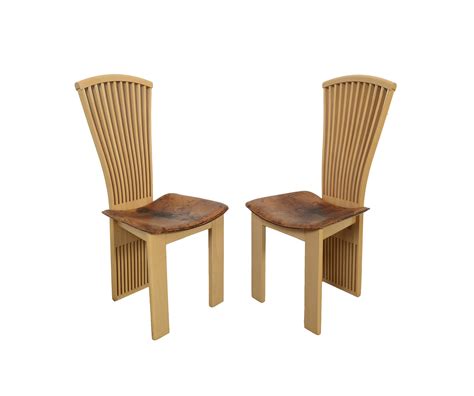Maybe you would like to learn more about one of these? Pietro Constantini Italian Leather Dining Chairs Mid ...