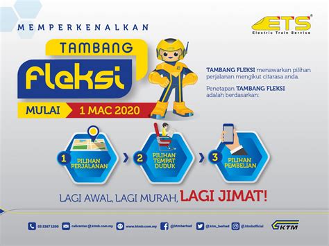 Pilih tujuan ke ipoh, ibu kota negeri perak. KTMB Tawar Tambang Fleksi ETS, Tempah Awal Lebih Jimat