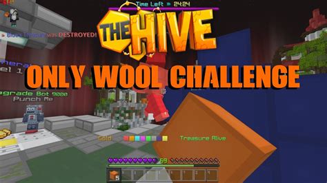 Why is the hive server outdated. Only Wool Challenge In Treasure Wars on The Hive Server ...