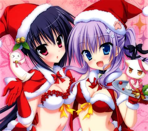 Download cool merry christmas wallpapers anime desktop wallpaper and 3d desktop. Christmas anime wallpapers for iPhone Android and smartphones