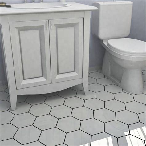 Even the smallest crumb will make it uneven. SomerTile 7x8-inch Hextile Matte Blanco Porcelain Floor ...