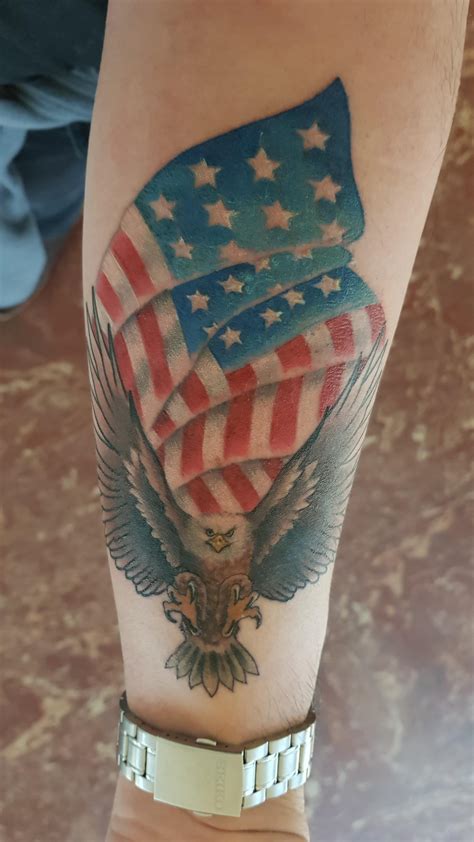 The service charge of tattoo artists varies from place to place. American Eagle tattoo by Marcos from Generation8 in Los ...