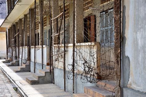 Wir haben uns entschieden euch phom penh nicht zu zeigen. Tuol Sleng Genozid-Museum, Phnom Penh, Kambodscha ...