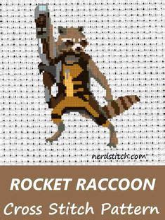 Racoon cross stitch patterns to print. 54 Superhero Cross Stitch ideas | cross stitch, stitch ...