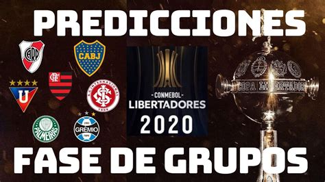 Последние твиты от conmebol libertadores (@libertadores). COPA LIBERTADORES 2020 | FASE DE GRUPOS PREDICCIONES - YouTube