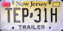 New Jersey GDL Decals on License Plates