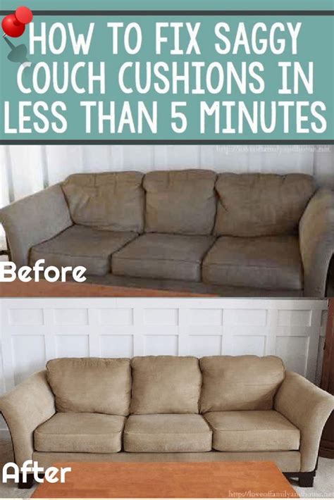 Having sagging couch cushions, that you can feel the springs under you? How to easily fix sagging couch cushions in less than 5 ...