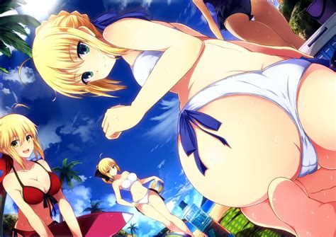 Anime wallpapers in ultra hd or 4k. Wallpaper : illustration, anime, beach, cartoon, bikini ...