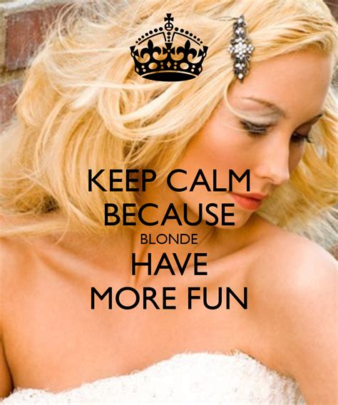 The research report goes even further: Blondes have more fun? | SiOWfa14 Science in Our World ...