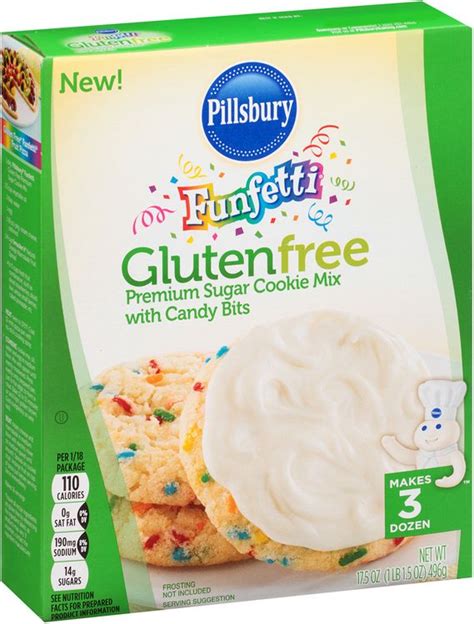 Consumer review of pillsbury mix and serving ideas. Pillsbury® Gluten Free Funfetti® Sugar Cookie Mix with ...