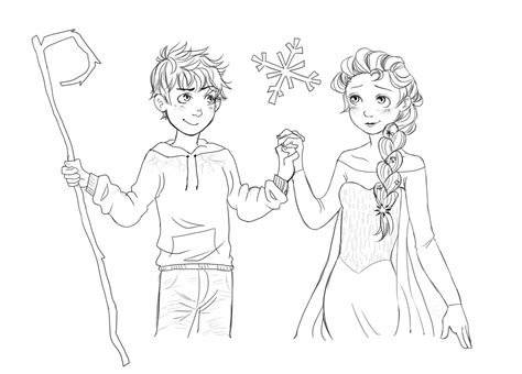 No wonder your kids love this character so much. Jack Frost And Elsa Coloring Pages Coloring Pages