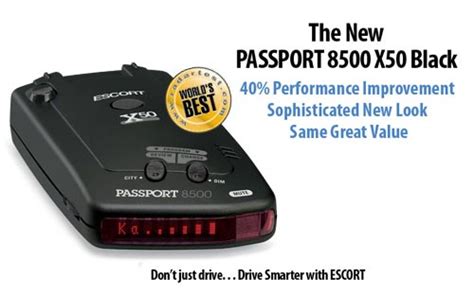 Depending on where you drive and how fast you drive, you may face fines from speeding tickets and charges of reckless driving. Escort Passport 8500 X50 Radar/Laser Detector (Red Display)