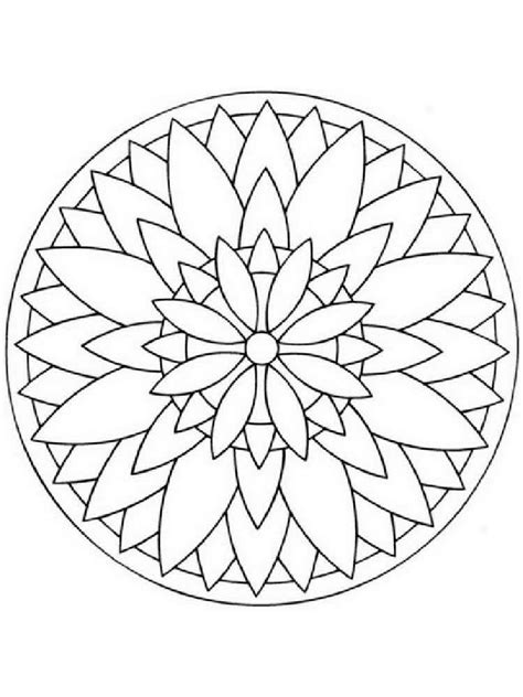 More free printable coloring pages for adults. Simple mandala coloring pages for adults. Free Printable ...
