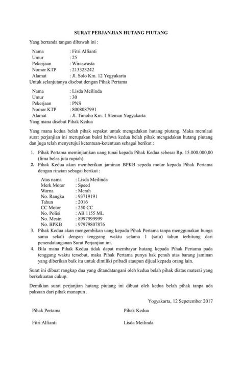 Contoh surat gugatan cerai ini sangat penting untuk diketahui dan dipahami bersama karena ada. 16 Contoh Surat Pernyataan Hutang Piutang Lengkap- Contoh Surat