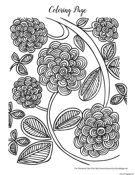 Save print adults coloring pages for free and printable coloring book image description: Advanced Free Spring Adult Coloring Pages Printable