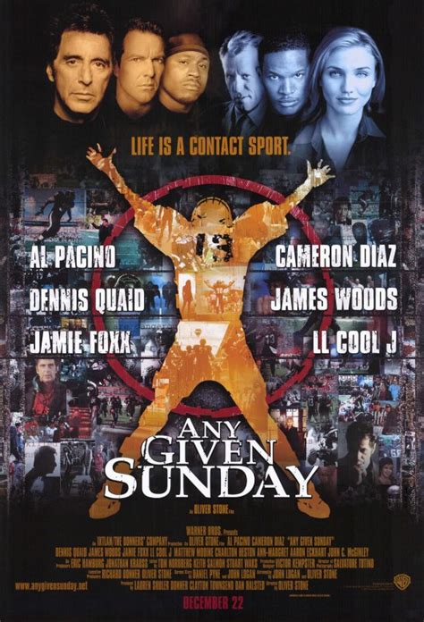 This is the soundtrack album for oliver stone's 1999 drama about a fictitious football team in crisis. Any Given Sunday (1999) review | That Was A Bit Mental