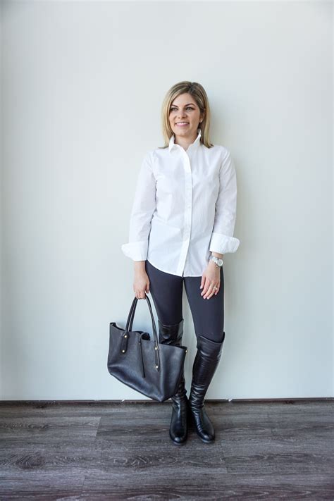 Let is peak out a little, especially and it should probably only be done with jeans, not chinos or any other kind of dress pants. 3 Ways to Wear a White Button Down Shirt | Cashmere & Jeans