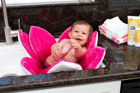 The cheerful blooming bath lotus (around $39) fits nicely in the average kitchen sink while it surrounds your child with soft, wide petals to help them feel. Blooming Bath Lotus Baby Bath Cushion » Gadget Flow