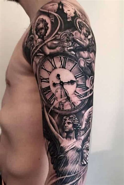 Tattoobedarf erhältlich zum bestellen mit expresslieferung ohne aufpreis bei killer ink tattoo. Clock Tattoos for Men | Tattoos for guys, Clock tattoo ...